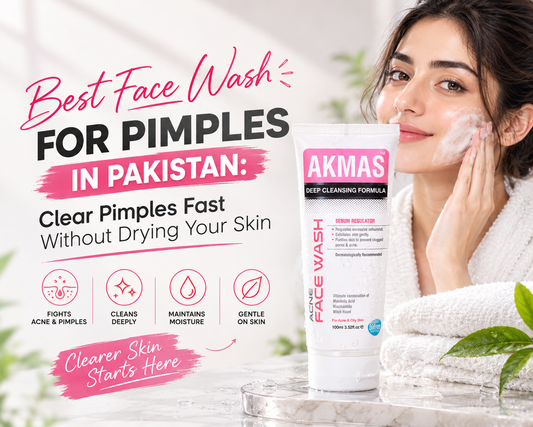 Best Face Wash for Pimples in Pakistan: Clear Pimples Fast Without Drying Your Skin - AKMAS Acne Face Wash