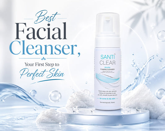 Best Facial Cleanser, Your First Step to Perfect Skin - SANTI CLEAR Micellar Foaming Cleanser