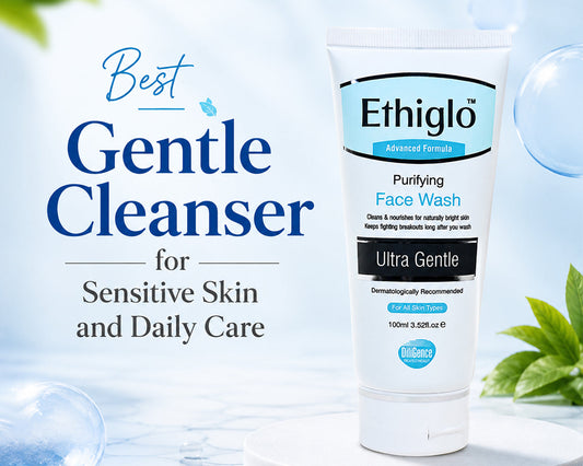 Best Gentle Cleanser for Sensitive Skin and Daily Care - Ethiglo Purifying Face Wash