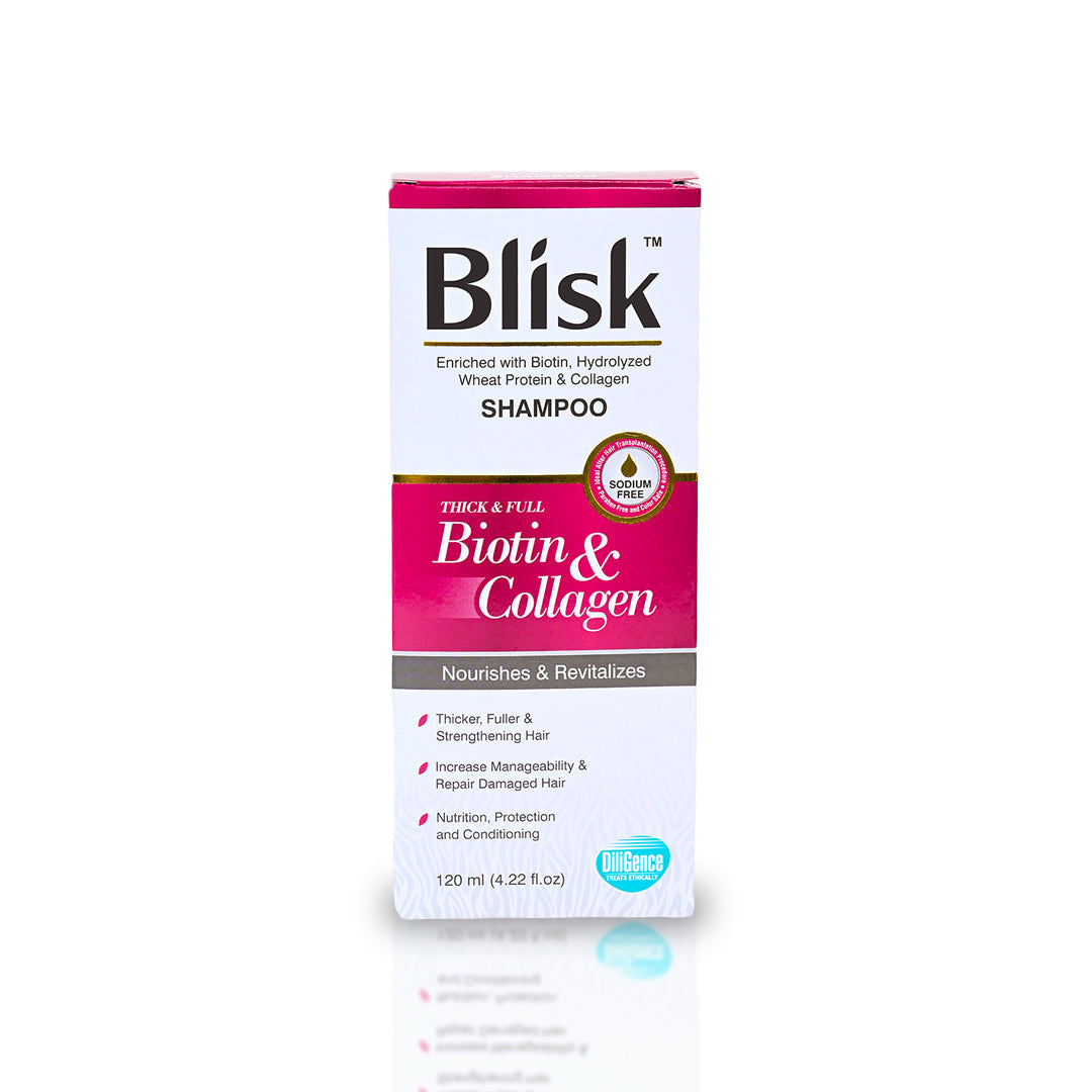 Unlock Maximum Volume With Thick and Full Biotin and Collagen Shampoo - Blisk Biotin Collagen Shampoo