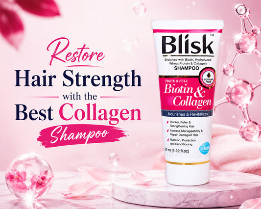 Restore Hair Strength with the Best Collagen Shampoo - Blisk Biotin Collagen Shampoo