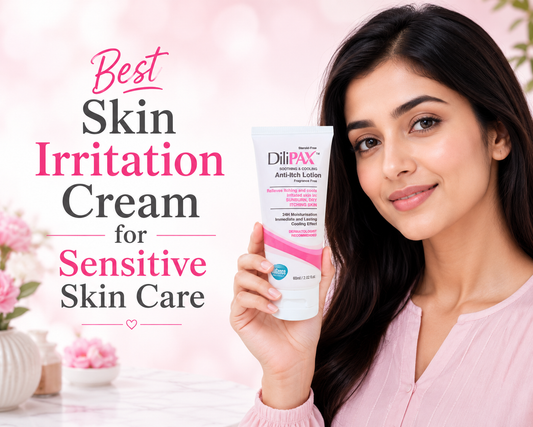 Best Skin Irritation Cream for Sensitive Skin Care - DiliPAX Anti-Itch Lotion