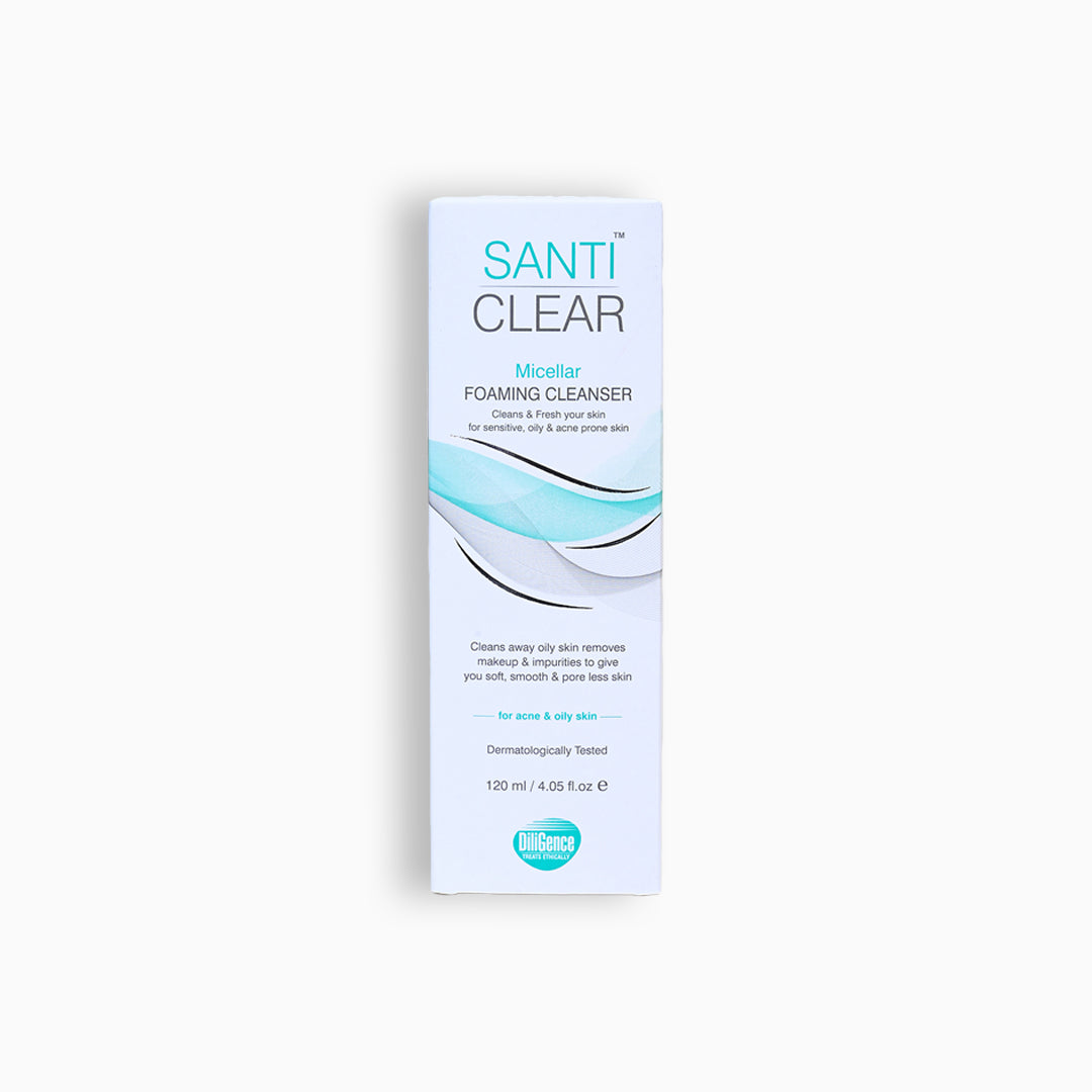 Which Face Cleanser Is Best for Oily Skin in Pakistan? – SANTI CLEAR Micellar Foaming Cleanser