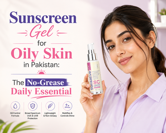 Sunscreen Gel for Oily Skin in Pakistan: The No-Grease Daily Essential - Sunsative Sunscreen Gel SPF40